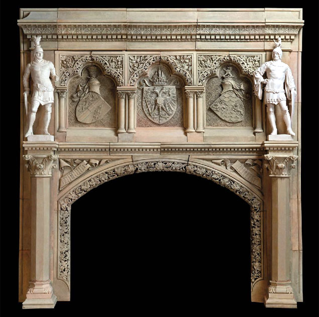 Antique Austrian Fireplace