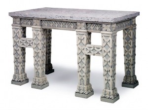 English White Gothick Table