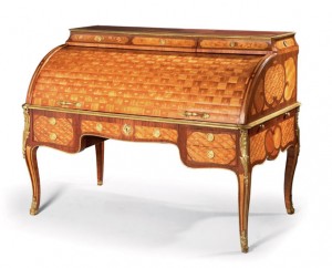 Louis XV Period Cylinder Bureau