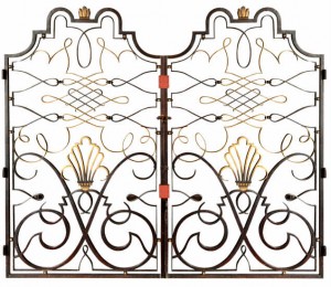 wrought iron gate