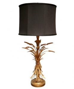 gilt sheaf of wheat lamp